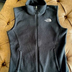 Black North Face Fleece Vest Medium